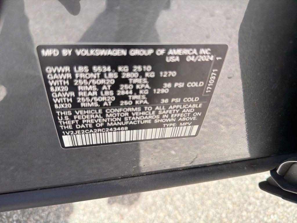 used 2024 Volkswagen Atlas Cross Sport car, priced at $29,995