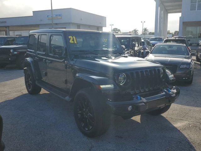 used 2021 Jeep Wrangler Unlimited 4xe car, priced at $36,995