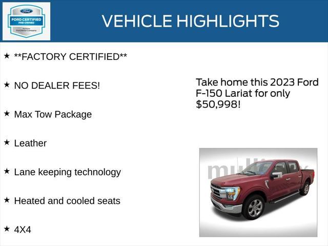 used 2023 Ford F-150 car, priced at $50,998