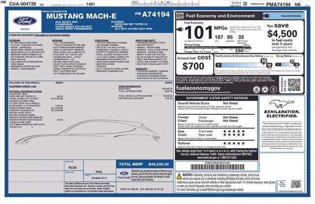 used 2023 Ford Mustang Mach-E car, priced at $28,850