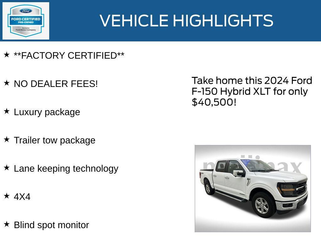used 2024 Ford F-150 car, priced at $39,900