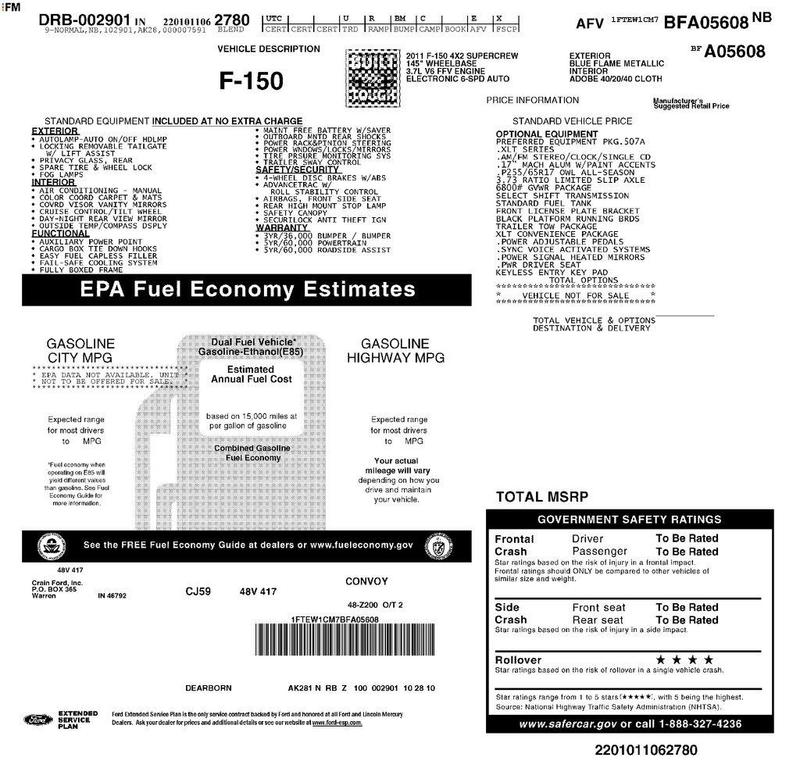 used 2011 Ford F-150 car, priced at $10,900