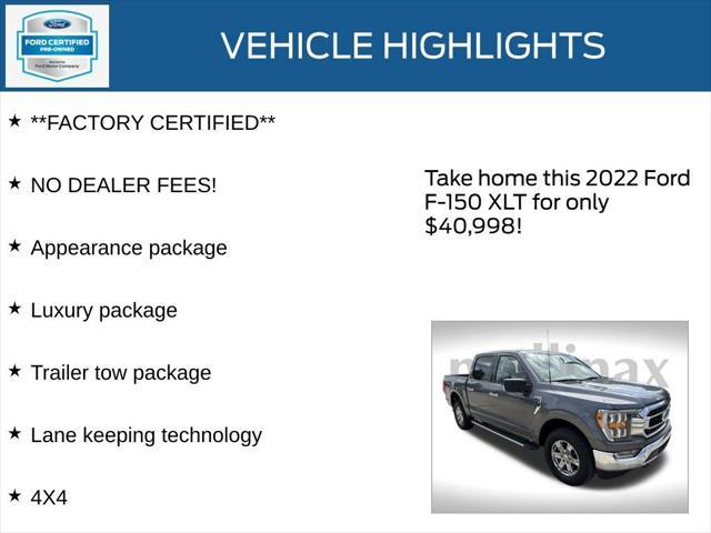 used 2022 Ford F-150 car, priced at $40,998