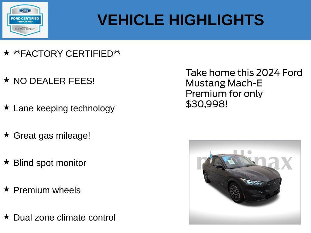 used 2024 Ford Mustang Mach-E car, priced at $30,998