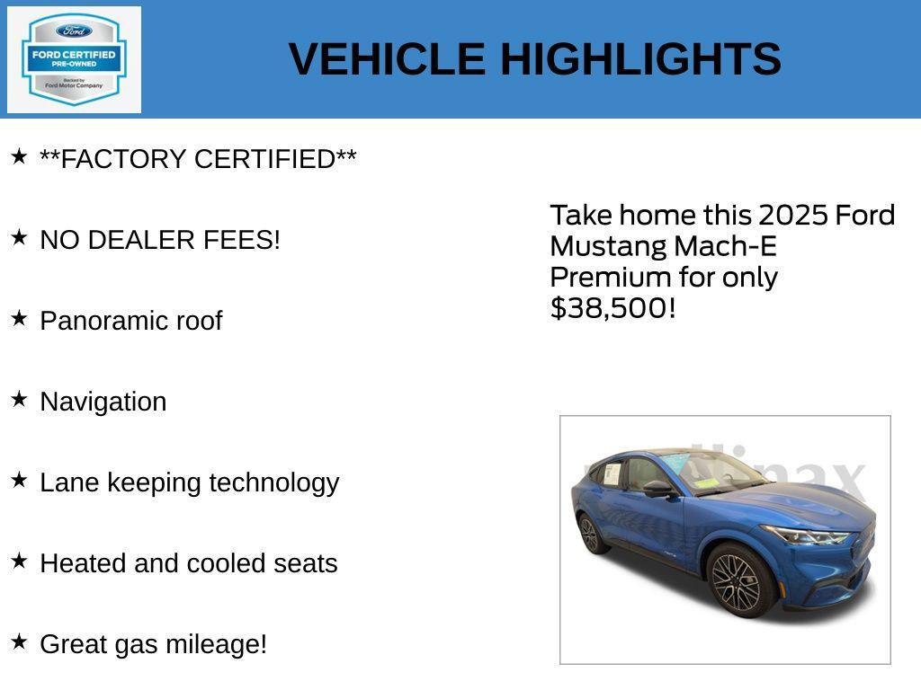 used 2025 Ford Mustang Mach-E car, priced at $38,500