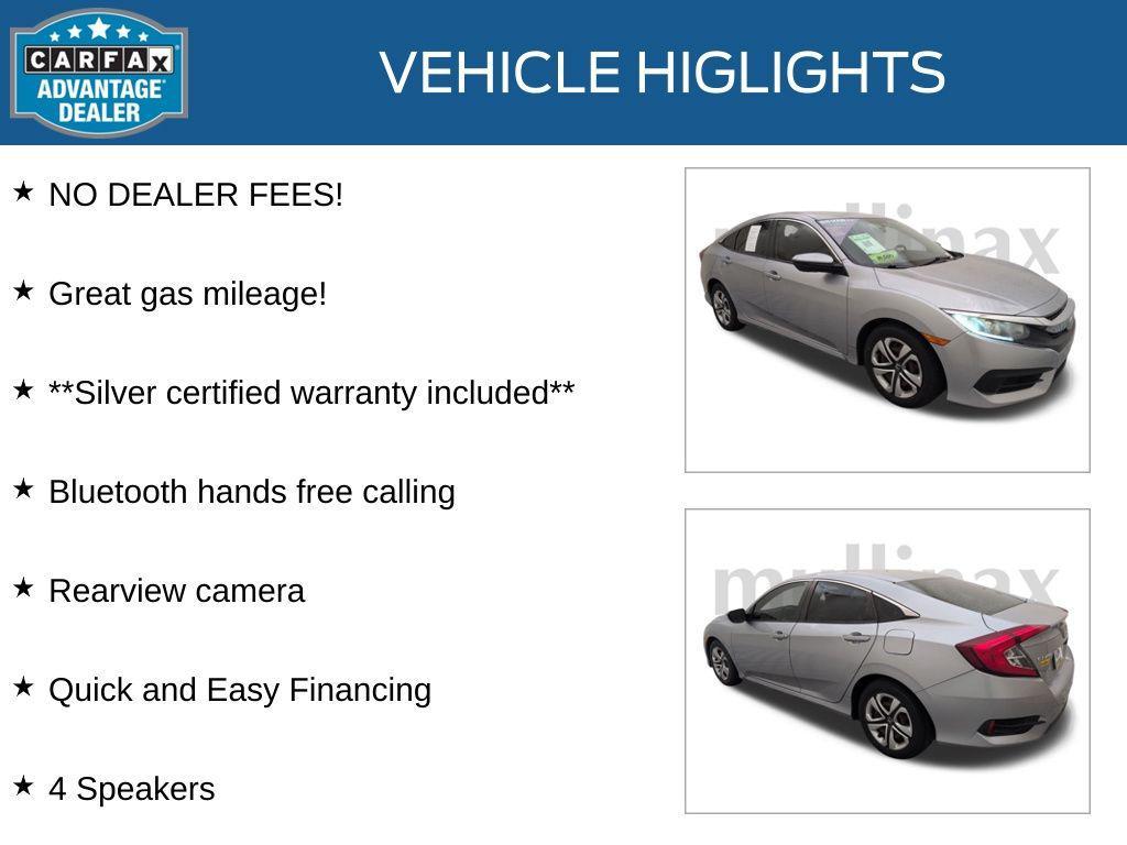 used 2018 Honda Civic car, priced at $13,700