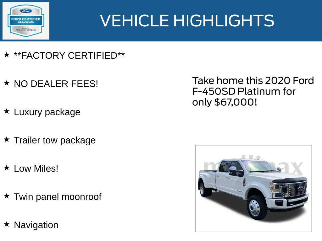 used 2020 Ford F-450 car, priced at $67,000