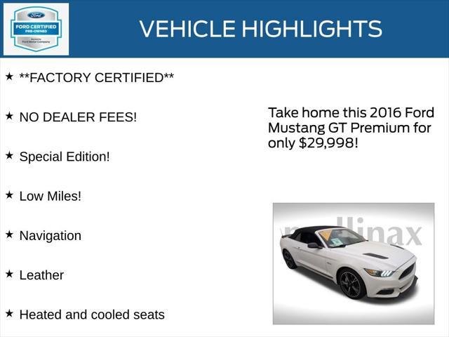 used 2016 Ford Mustang car, priced at $29,998