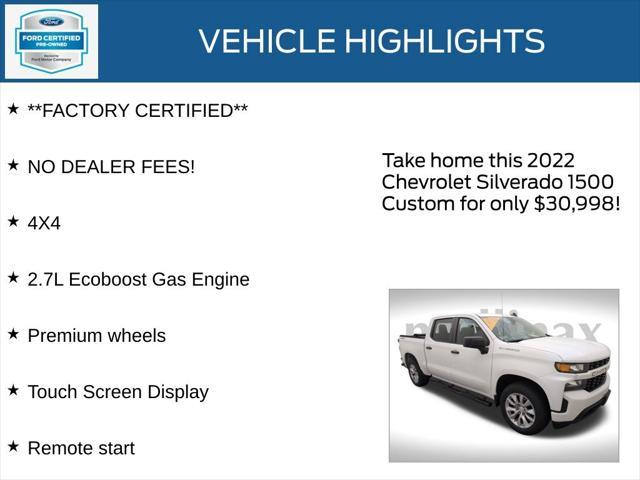 used 2022 Chevrolet Silverado 1500 car, priced at $30,998