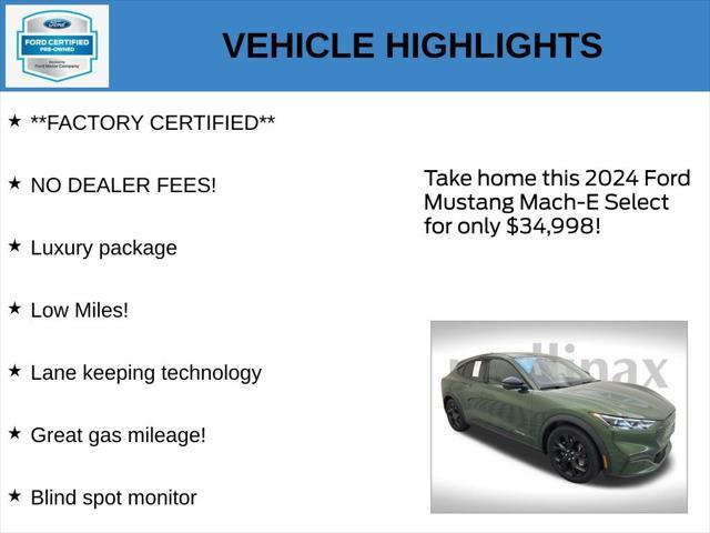 used 2024 Ford Mustang Mach-E car, priced at $34,998