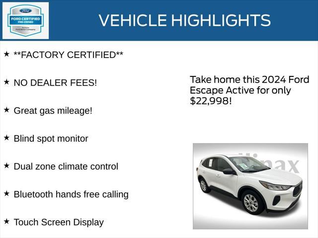 used 2024 Ford Escape car, priced at $22,998