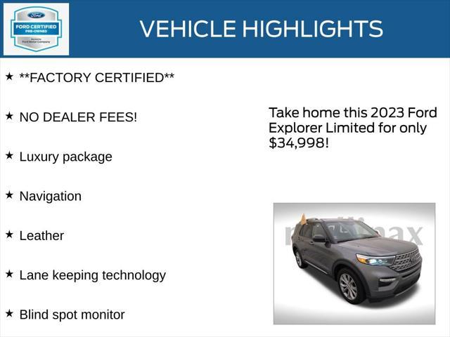 used 2023 Ford Explorer car, priced at $34,998