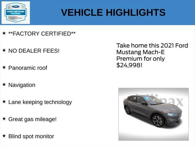 used 2021 Ford Mustang Mach-E car, priced at $24,998