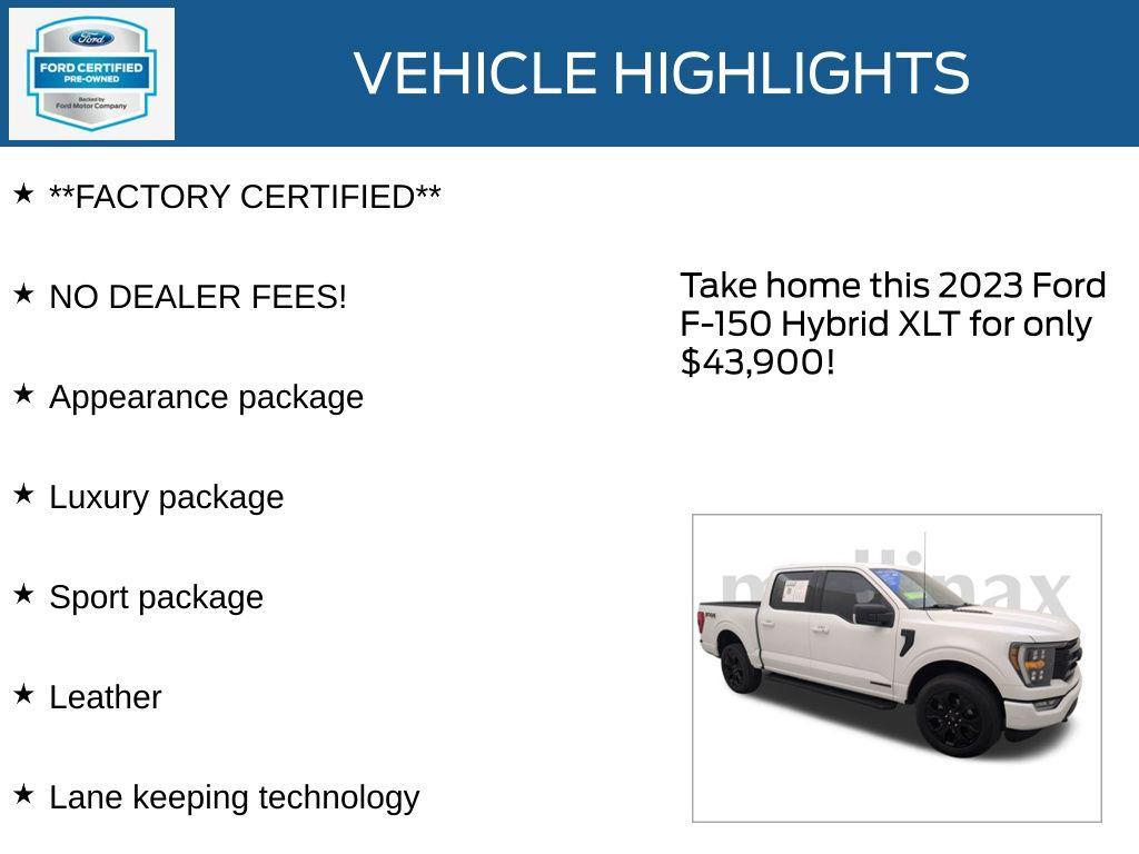 used 2023 Ford F-150 car, priced at $43,900