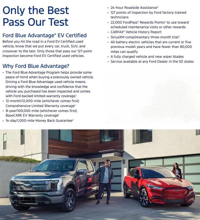 used 2023 Ford F-150 Lightning car, priced at $39,500