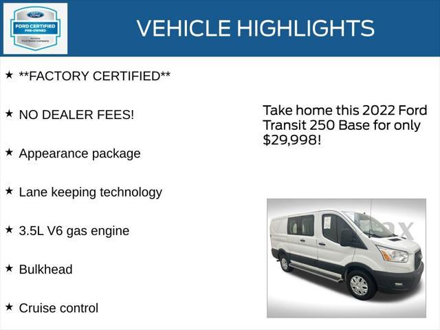 used 2022 Ford Transit-250 car, priced at $29,998