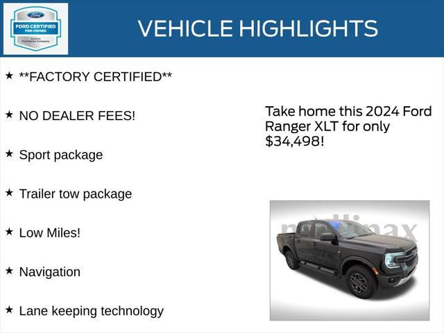 used 2024 Ford Ranger car, priced at $34,498