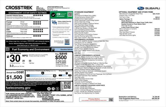 used 2023 Subaru Crosstrek car, priced at $25,837