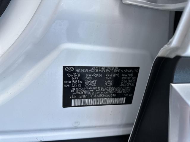 used 2019 Hyundai Santa Fe car, priced at $17,971