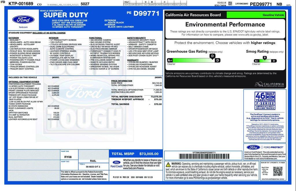used 2023 Ford F-250 car, priced at $63,971