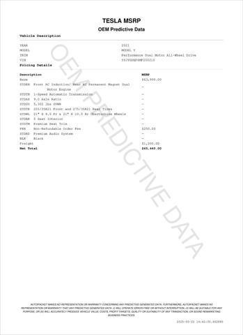 used 2021 Tesla Model Y car, priced at $29,971