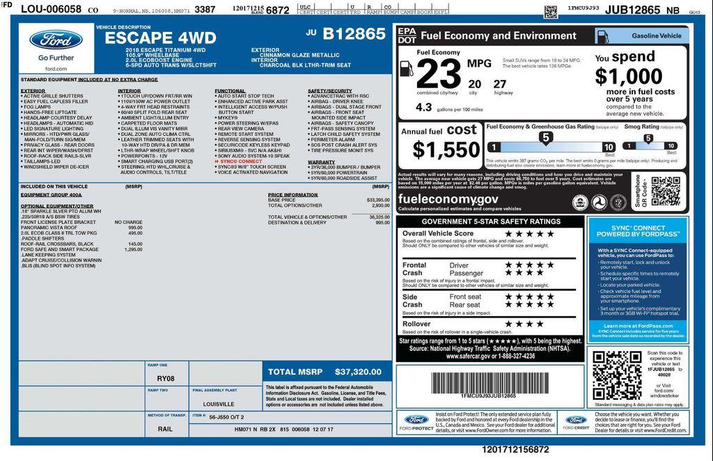 used 2018 Ford Escape car, priced at $16,900