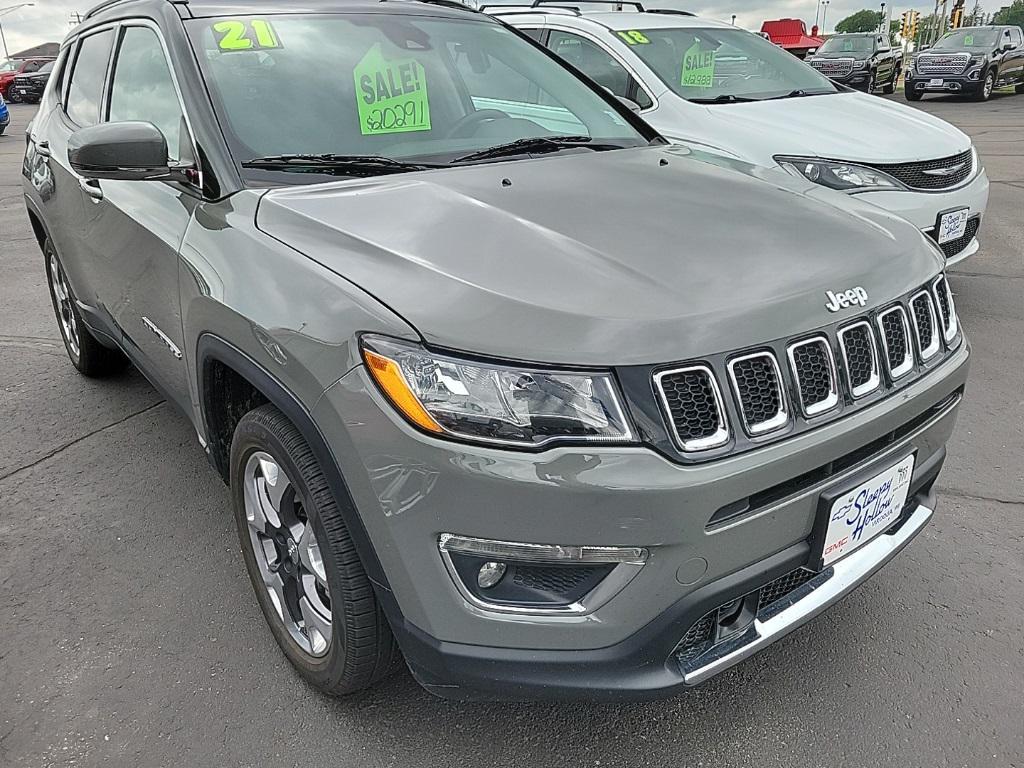 used 2021 Jeep Compass car, priced at $19,651