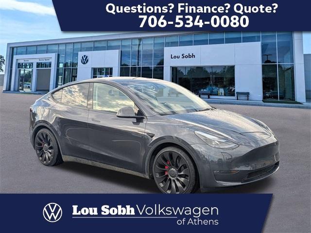 used 2025 Tesla Model Y car, priced at $39,978