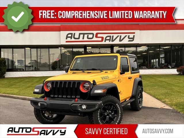 used 2021 Jeep Wrangler car, priced at $25,400