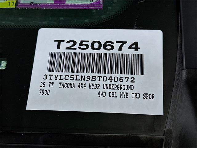 new 2025 Toyota Tacoma car, priced at $54,888