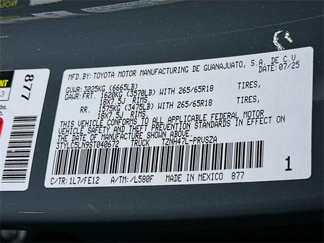 new 2025 Toyota Tacoma car, priced at $54,888