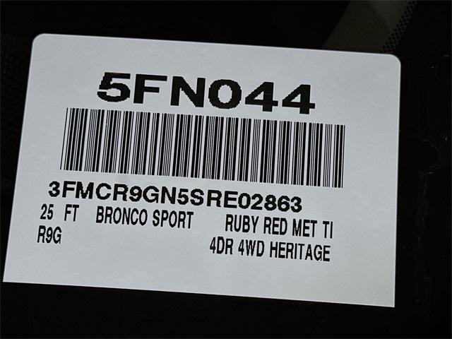 new 2025 Ford Bronco Sport car, priced at $36,060