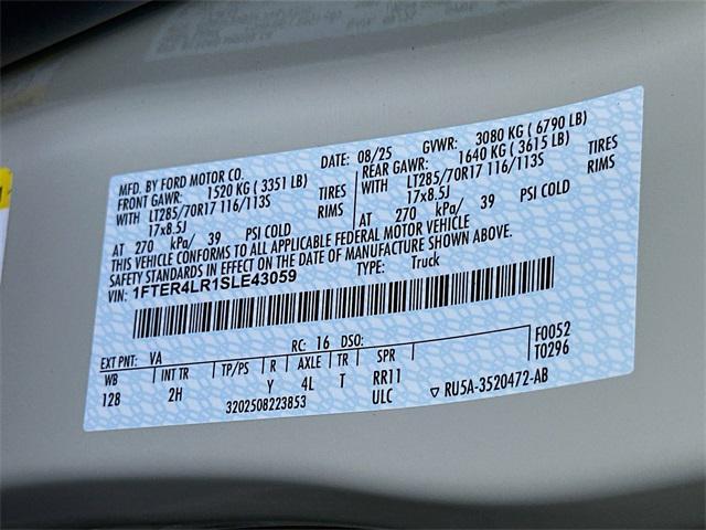 new 2025 Ford Ranger car, priced at $59,655