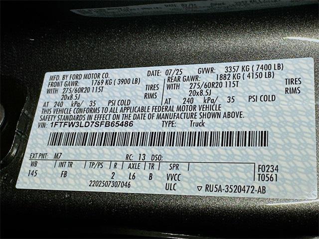 new 2025 Ford F-150 car, priced at $60,670