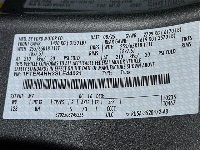 new 2025 Ford Ranger car, priced at $43,662