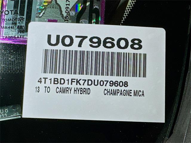 used 2013 Toyota Camry Hybrid car, priced at $12,988