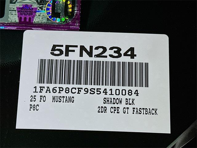 new 2025 Ford Mustang car, priced at $57,426