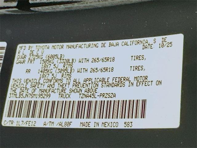 new 2025 Toyota Tacoma car, priced at $45,859