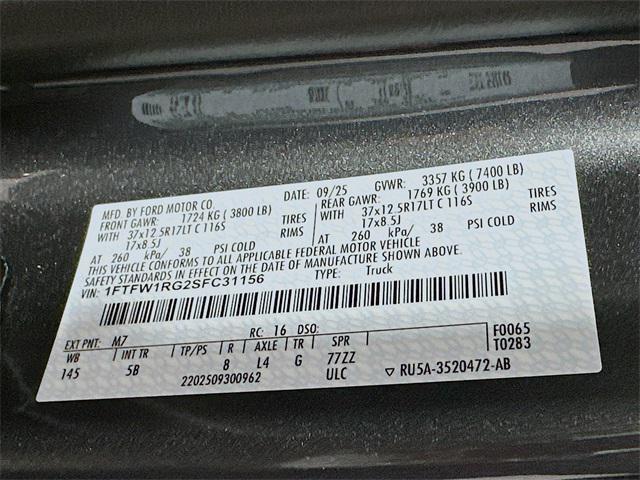 new 2025 Ford F-150 car, priced at $94,850