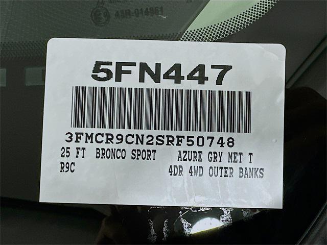 new 2025 Ford Bronco Sport car, priced at $39,590