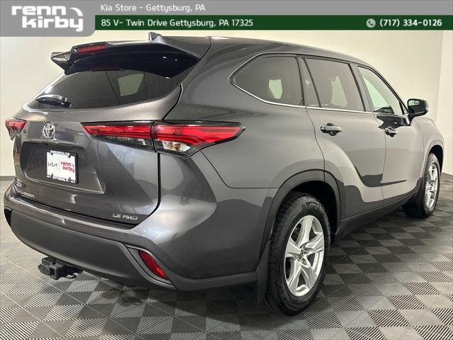 used 2021 Toyota Highlander car, priced at $28,600