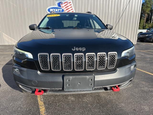 used 2021 Jeep Cherokee car, priced at $21,200