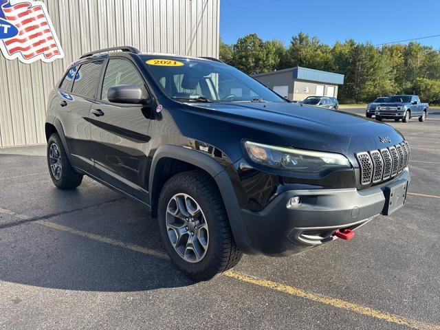 used 2021 Jeep Cherokee car, priced at $21,200