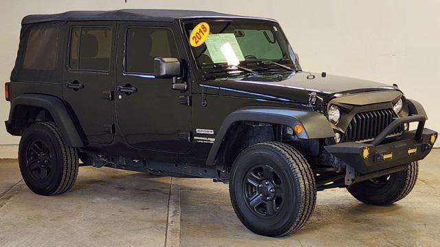 used 2018 Jeep Wrangler JK Unlimited car, priced at $19,989