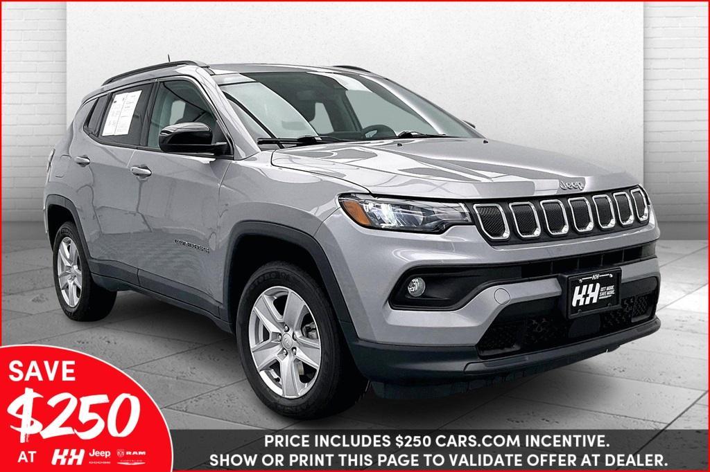 used 2022 Jeep Compass car, priced at $23,350
