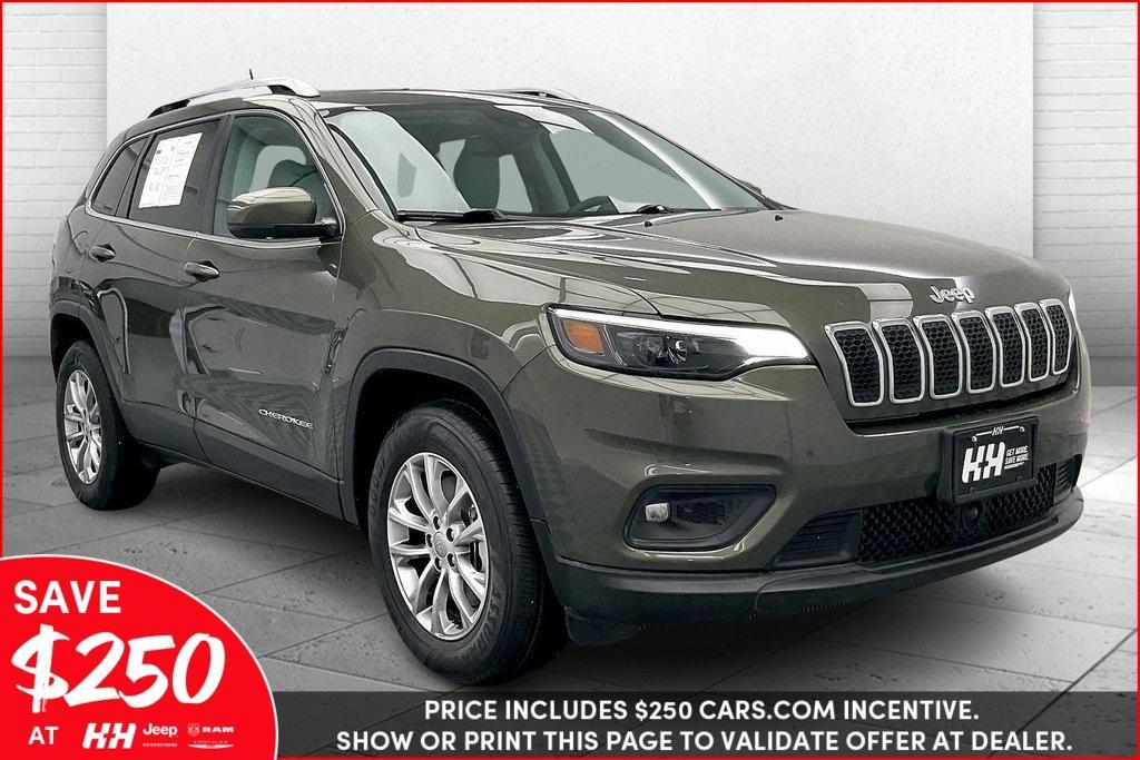 used 2021 Jeep Cherokee car, priced at $25,350