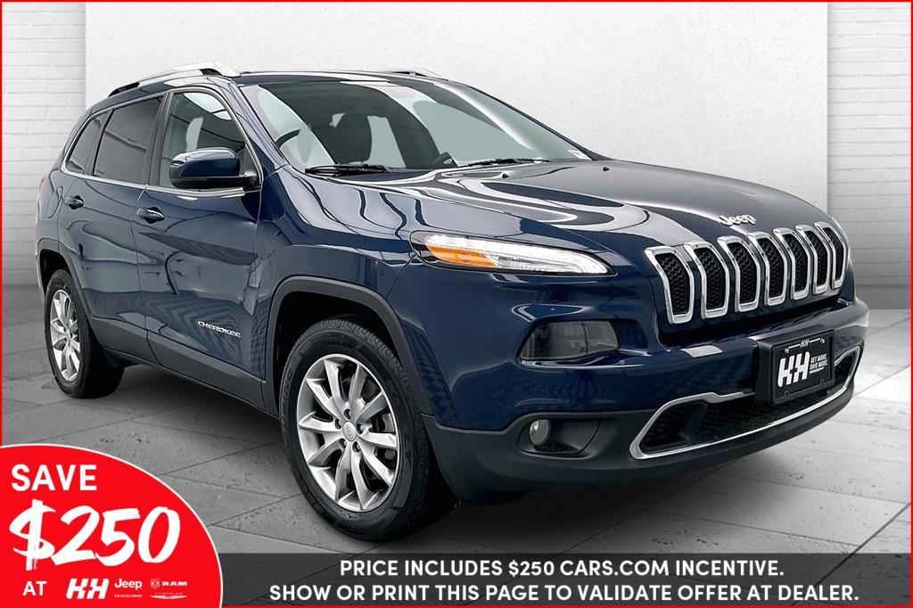 used 2018 Jeep Cherokee car, priced at $18,050