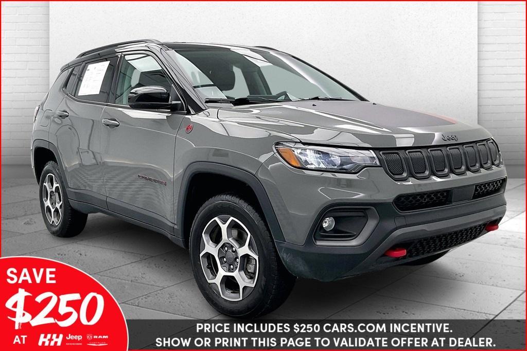 used 2022 Jeep Compass car, priced at $23,650