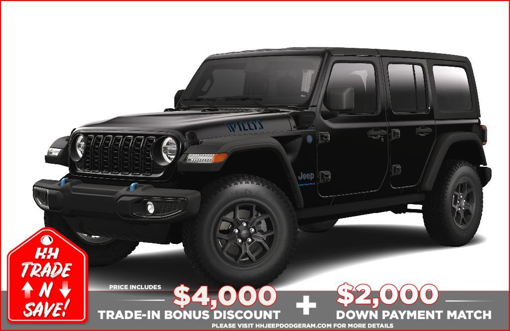 new 2024 Jeep Wrangler 4xe car, priced at $58,825