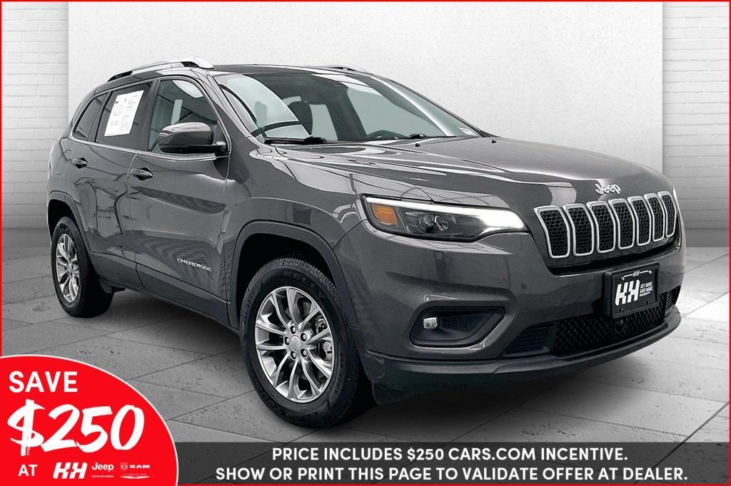 used 2021 Jeep Cherokee car, priced at $21,624
